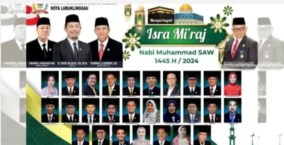 Kenang Kisah Inspiratif Nabi, DRPD Lubuklinggau Peringati Isra’ Mi’raj