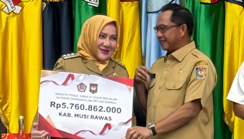 Bupati Musi Rawas Sukses Kendalikan Inflasi, Dapat Insentif Fiskal Pemerintah Pusat