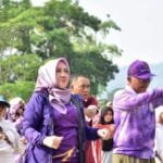 Senam Bugar Bersama Masyarakat, Bupati Ratna Machmud Inginkan Kebersamaan dan Lanjutkan Musi Rawas Mantab