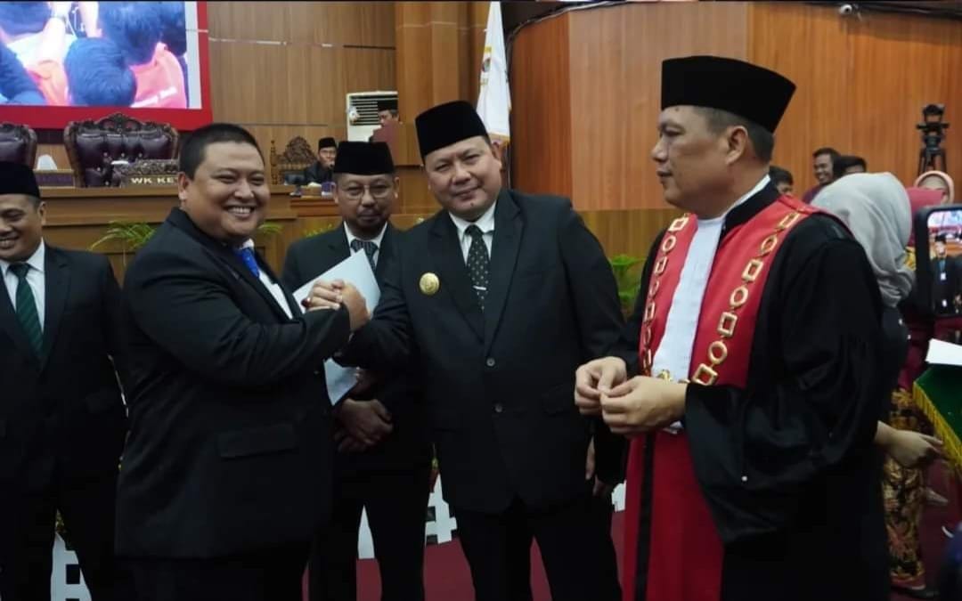 Hadiri Rapat Paripurna Pelantikan Anggota DPRD 2024-2029, Pjs Bupati Musi Rawas Ucapkan Selamat Kepada yang Terpilih