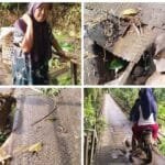 Petani Ulak Lebar Lubuklinggau “Menjerit” Buruknya Akses Jembatan Gantung