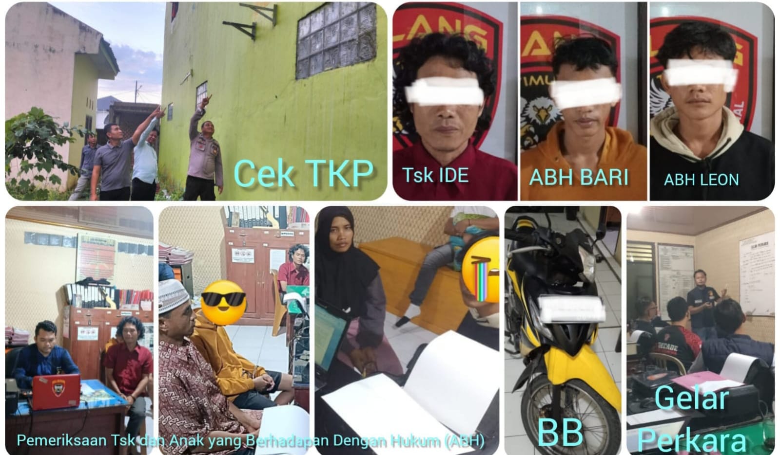 Tim Elang Timur Unit Reserse Kriminal Polsek Lubuk Linggau Timur I Berhasil Mengungkap Kasus Tindak Pidana Pencurian, Berikut Para Pelakunya