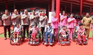 Kapolda Sumsel Irjen Pol Andi Rian R Djajadi, SIK, MH Mengikuti Secara Virtual Puncak Acara Bakti Kesehatan Dalam Rangka Hari Bhayangkara ke-79 Tahun 2025 & HKGB ke- 73 Tahun 2025 Yang Dipimpin Kapolri Jenderal Pol Listyo Sigit Prabowo