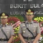 Dalam Rangka Memperingati Hari Bhayangkara ke-79, Kapolres Lubuk Linggau Menggelar Upacara Ziarah Rombongan di Taman Makam Pahlawan Patria Bukit Sulap
