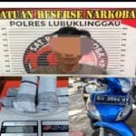 Satres  Narkoba Berhasil Mengamankan  Seorang Pria Berinisial A (39) Diringkus Saat Membawa 55 Gram Ganja Kering Yang di Pasok Dari Provinsi Bengkulu