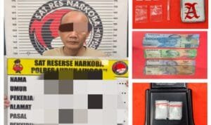 Warga Kelurahan Mesat Jaya Berusaha Kabur , Namun Kesigapan  Tim  Satres Narkoba Langsung  Digagalkan  dan  Diamankan