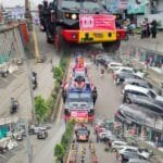 Semarak HUT ke-80 RI  Satbrimob Polda Sumsel Batalyon B Pelopor Tunjukkan Kedekatan Dengan Masyarakat Lewat Pawai Kemerdekaan
