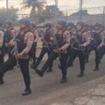Perkuat Kedisiplinan  dan Profesionalisme, Batalyon B Pelopor  Gelar Latihan PBB Bersenjata