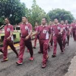 Batalyon B Pelopor  Bangun Budaya Sehat Lewat Rutinitas Olahraga Pagi