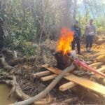 Batalyon B Pelopor Lakukan Penindakan PETI di Rawas Ulu dan Ulu Rawas, Muratara