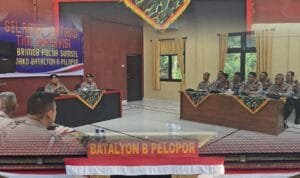 Wadansat Brimob Polda Sumsel AKBP Khairu Nasrudin, S.I.K.,M.H.,Disambut Langsung Oleh Danyon B Pelopor AKBP Andiyano, S.K.M.,M.H