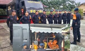 TIM SAR Satbrimob Polda Sumsel Batalyon B Pelopor Gelar Kesiapsiagaan di Mako