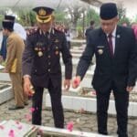 Personel Batalyon B Pelopor Laksanakan Ziarah Nasional di TMP Patria Bukit Sulap Lubuklinggau