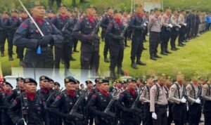 Satbrimob Polda Sumsel Batalyon B Pelopor Ikuti Upacara HUT RI ke-80