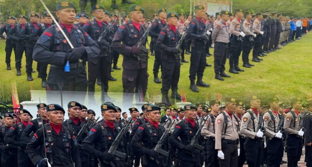 Satbrimob Polda Sumsel Batalyon B Pelopor Ikuti Upacara HUT RI ke-80