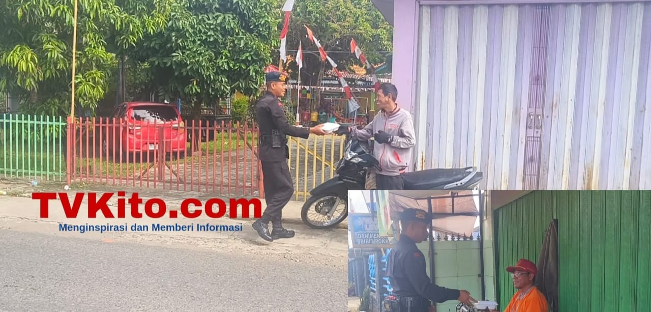Batalyon B Pelopor Gelar Kegiatan Sosial Rutin Bertajuk Jumat Berkah Bagikan Nasi Kotak