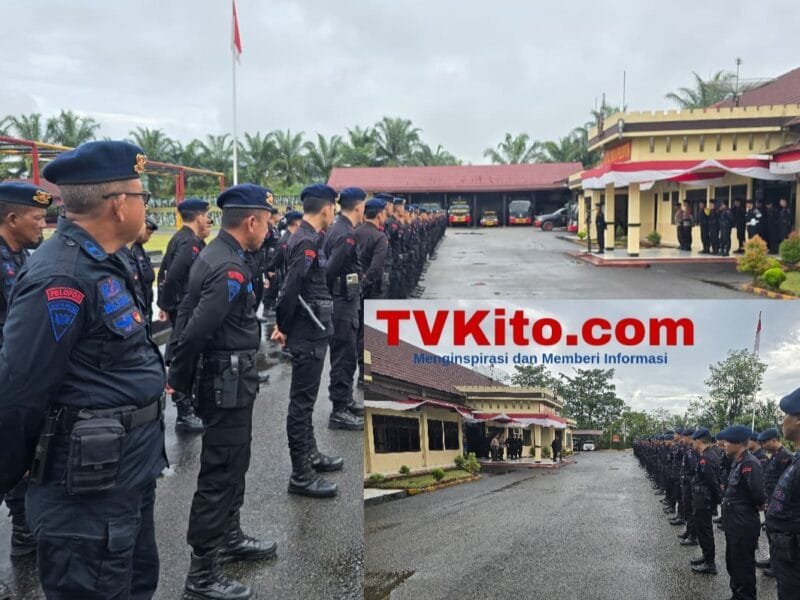 Satbrimob Polda Sumsel Batalyon B Pelopor Gelar Apel Siaga, Pastikan Kesiapan Personel dan Peralatan