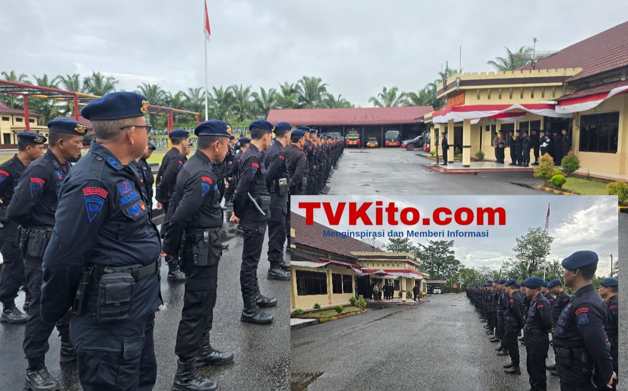 Satbrimob Polda Sumsel Batalyon B Pelopor Gelar Apel Siaga, Pastikan Kesiapan Personel dan Peralatan