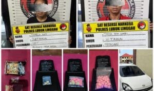 Satres Narkoba Polres Lubuk Linggau  Berhasil Menangkap Pengedar Pil Ekstasi Kamelia (32) Dan Taha (31)