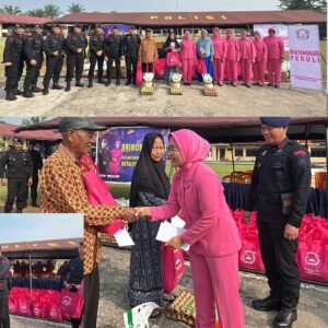 Brimob Peduli, Batalyon B Pelopor Tebar Kepedulian Lewat Bakti Sosial di Lubuklinggau.