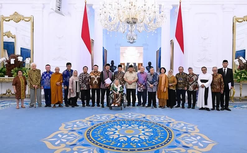 Presiden Prabowo Terima Tokoh Gerakan Nurani Bangsa di Istana Merdeka
