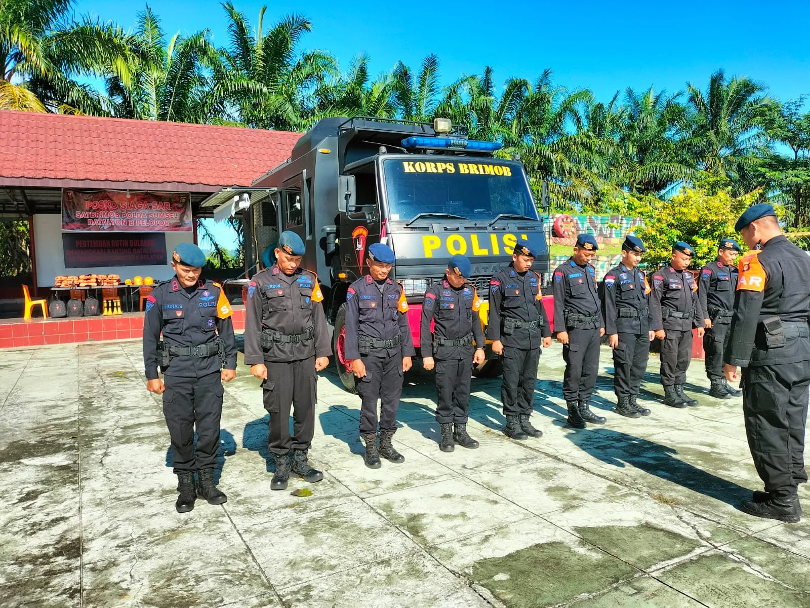 Tak Kenal Libur, Tim SAR Batalyon B Pelopor Tetap Siaga Hadapi Cuaca Ekstrem di Lubuklinggau