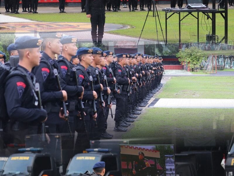 Satbrimob Polda Sumsel Batalyon B Pelopor Gelar Apel Kesatuan, Dansat Brimob Tekankan Kesiapsiagaan Hadapi Dinamika Kamtibmas