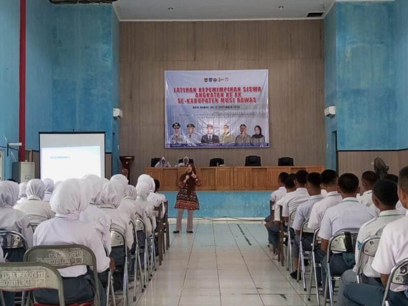 Dinas  Kesehatan  Musi Rawas Bekali  Peserta  Latihan Kepemimpinan Siswa Angkatan XX  dengan  Materi  Gaya Hidup Sehat