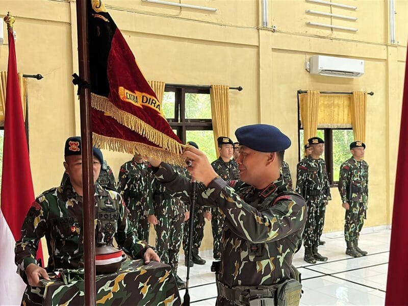 Peringati HUT ke-66  Pelopor, Brimob Linggau Gelar Tradisi Penyucian Tunggul