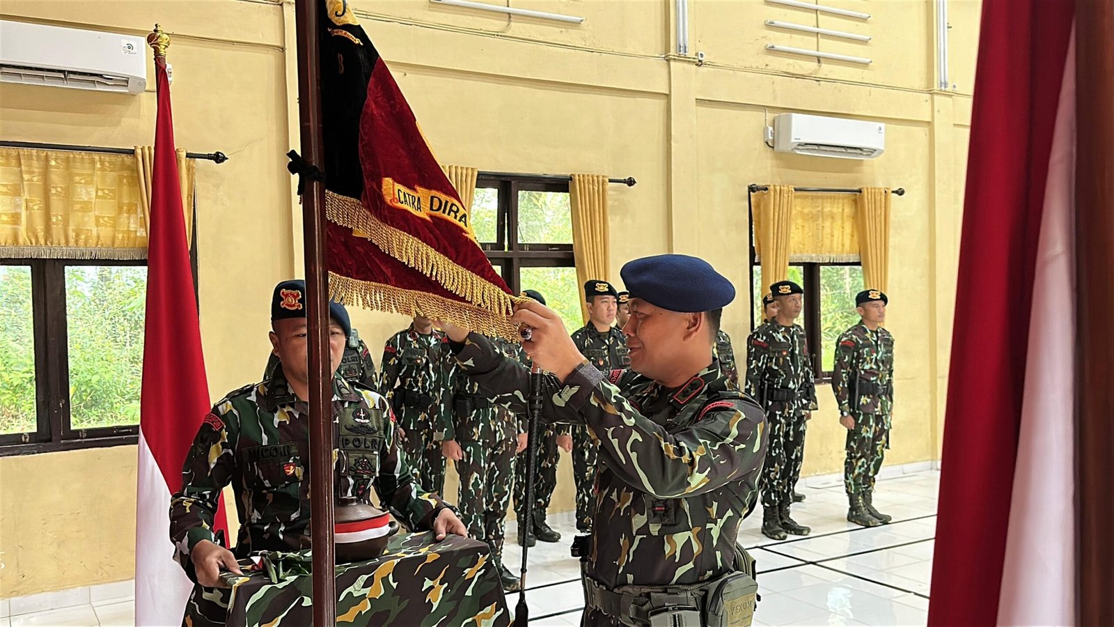 Peringati HUT ke-66  Pelopor, Brimob Linggau Gelar Tradisi Penyucian Tunggul
