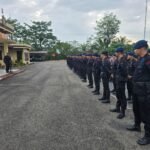 Tingkatkan Kesiapsiagaan, Batalyon B Pelopor Brimob Gelar Apel Siaga Akhir Pekan