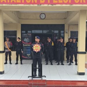 Batalyon B Pelopor Amankan Aksi Solidaritas Mahasiswa Silampari di Lubuklinggau