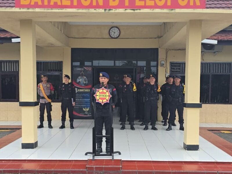 Batalyon B Pelopor Amankan Aksi Solidaritas Mahasiswa Silampari di Lubuklinggau