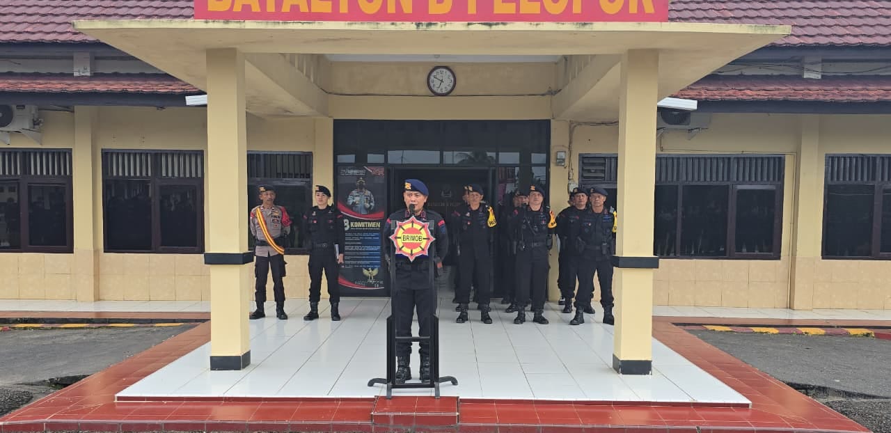 Batalyon B Pelopor Amankan Aksi Solidaritas Mahasiswa Silampari di Lubuklinggau