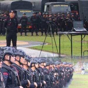 Satbrimob Polda Sumsel Batalyon B Pelopor Gelar Apel Virtual Kesiapsiagaan, Siap Gerak Dukung Tugas Operasional