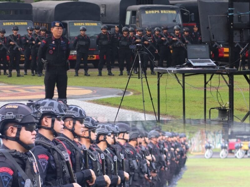 Satbrimob Polda Sumsel Batalyon B Pelopor Gelar Apel Virtual Kesiapsiagaan, Siap Gerak Dukung Tugas Operasional