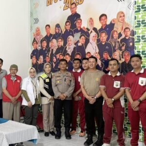 Hari Statistik Nasional, Siddokes Polres Musi Rawas Berperan Aktif Donor Darah Bersama BPS Kabupaten Mura