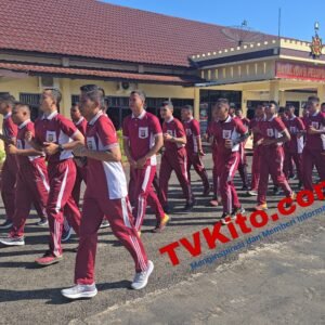 Batalyon B Pelopor Lubuklinggau Awali Hari dengan Semangat Olahraga dan Solidaritas