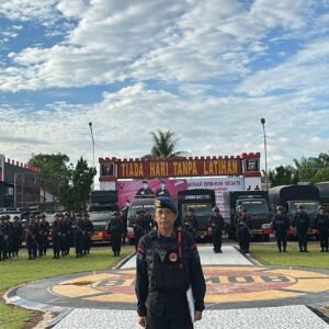 Pastikan Kesiapan Tempur Personel dan Alutsista, Batalyon B Pelopor Ikut Apel Virtual