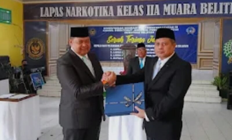 Lapas Narkotika Kelas IIA Muara Beliti Gelar Serah Terima Jabatan Kalapas, Estafet Kepemimpinan Berjalan Penuh Khidmat