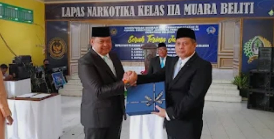 Lapas Narkotika Kelas IIA Muara Beliti Gelar Serah Terima Jabatan Kalapas, Estafet Kepemimpinan Berjalan Penuh Khidmat