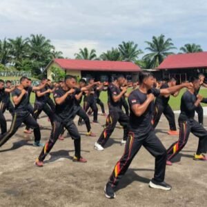 Batalyon B Pelopor Tingkatkan Kesiapsiagaan Lewat Latihan Tarung Derajat