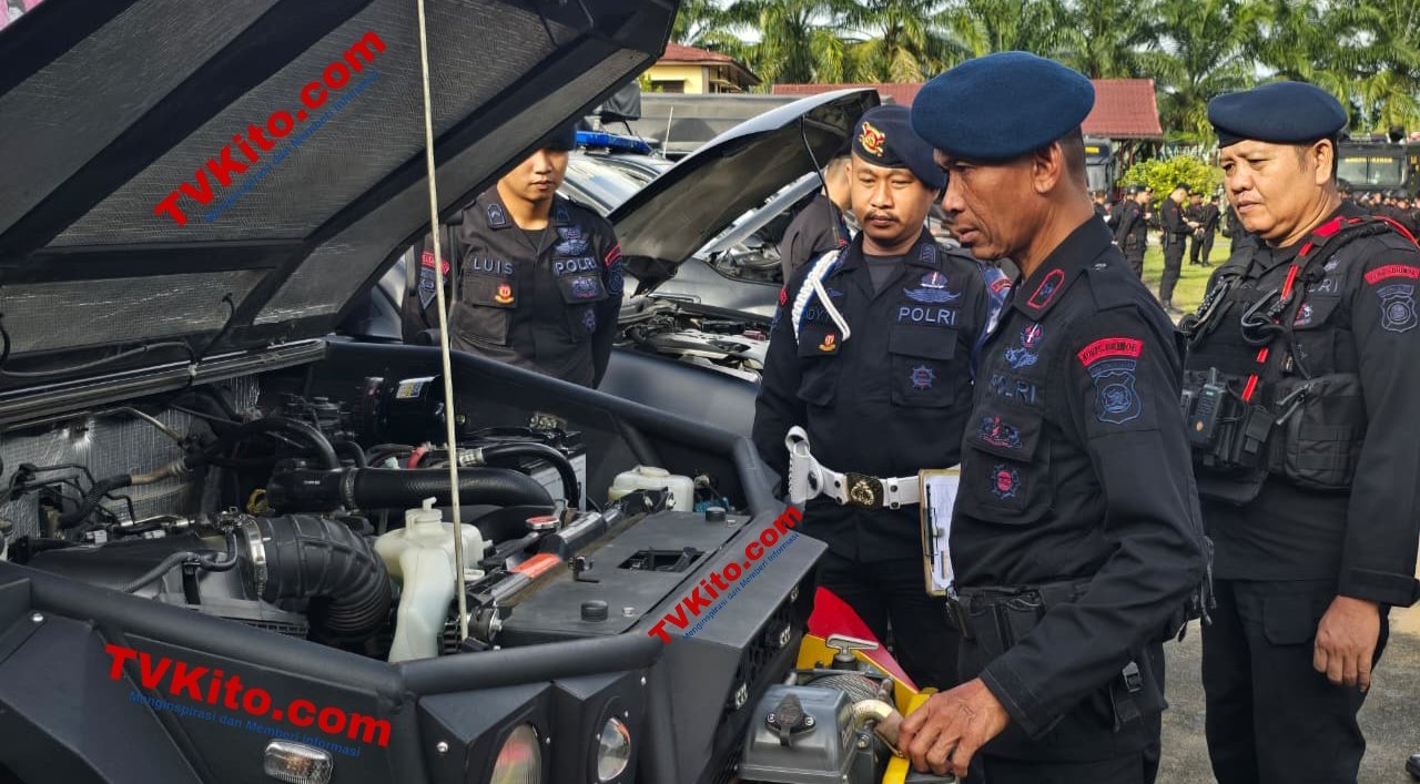 Pastikan Kesiapan Kendaraan, Batalyon B Pelopor Optimalkan Kesiapan Tugas Kepolisian.