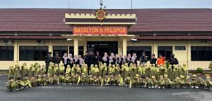 Satbrimob Polda Sumsel Batalyon B Pelopor Terima Kunjungan Edukatif dari TK IT Mutiara Cendekia