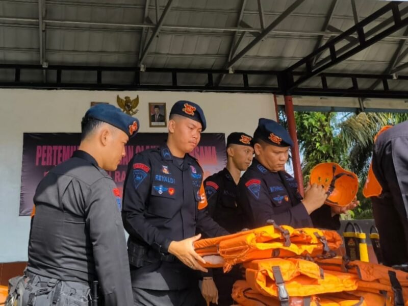 TIM SAR Satbrimob Polda Sumsel Batalyon B Pelopor Gelar Kesiapsiagaan di Mako.