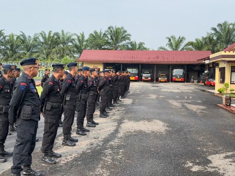 Antisipasi Situasi Kontinjensi, Satbrimob Polda Sumsel Batalyon B Pelopor Laksanakan Apel Siaga Hari Libur