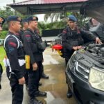 Satbrimob Polda Sumsel Batalyon B Pelopor  Gelar Pemeriksaan Kendaraan dan Peralatan di Lubuklinggau