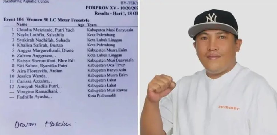 KONI Lubuklinggau Apresiasi Keputusan Panitia dan KONI Sumsel Batalkan Atlet Renang Musi Rawas