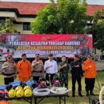 Satbrimob Polda Sumsel Batalyon B Pelopor Ikuti Apel Kesiapan Tanggap Darurat Bencana Hidrometeorologi 2025