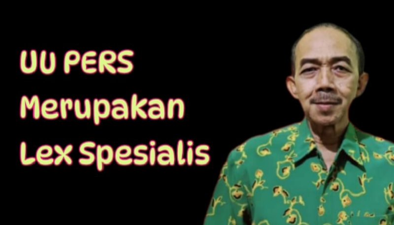 UU Pers Merupakan Lex Spesialis || Aceng Syamsul Hadie: Wartawan Tidak Bisa Dipidanakan.